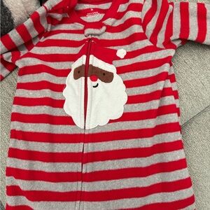 Carter's Red and Gray Striped Baby Onesie